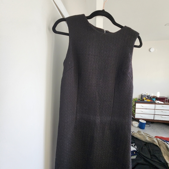 Alfred Sung Black Textured Dress Size 6 - Picture 2 of 4